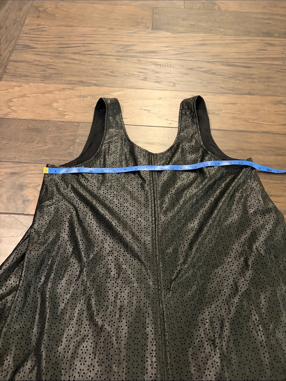 New With Tags Anthropologie Petite Maeve Faux Leather Keiko Cutwork Mini Dress - Picture 8 of 12